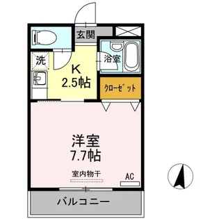 ドミール末広Ⅱ【2階】の間取り