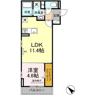 ヴィラ・シトラス沖野上Ⅰ【2階】の間取り