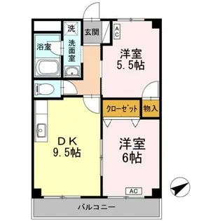 サンシティー【3階】の間取り