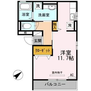 ドルチェ城南【3階】の間取り