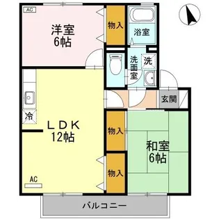 ブレスガーデン Ⅱ棟【Ⅱ202号室】の間取り