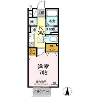 エクセル仲上【1階】の間取り