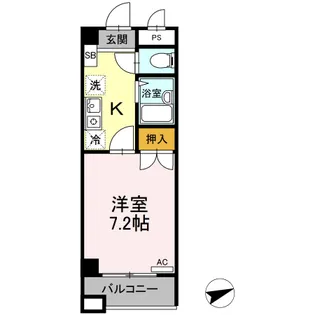 セジュール浦上【4階】の間取り