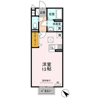 モナリエ多治米【1階】の間取り