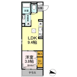プロスペリーテ【1階】の間取り