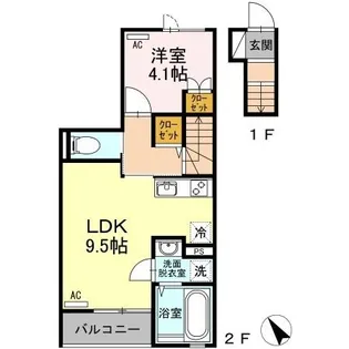 パインツリー B【2階】の間取り