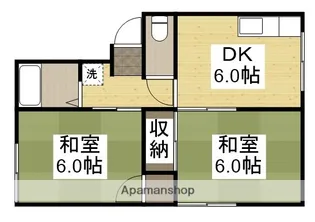 レジデンスうつみA【202号室】の間取り