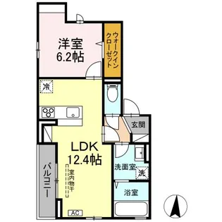 モンペリエ【2階】の間取り