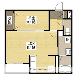 月光福山東壱番館【1階】の間取り
