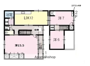広島県福山市神辺町大字下竹田【一戸建】の間取り