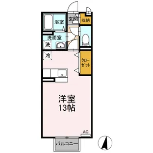 ソレイユ引野【2階】の間取り