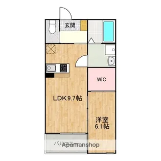 大門町新築アパート(仮)【3階】の間取り