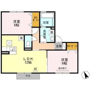 セジュール上野浦 IV【1階】の間取り