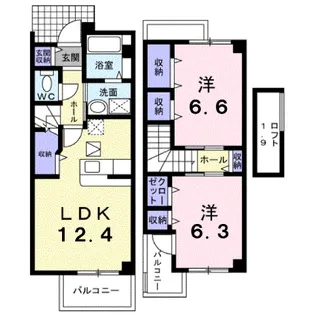 メゾンブローテ【1階】の間取り