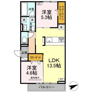 D-residence東手城【1階】の間取り