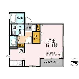 カーサフェリーチェ【3階】の間取り