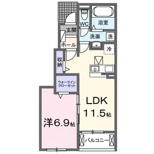 アストピア千田【1階】の間取り