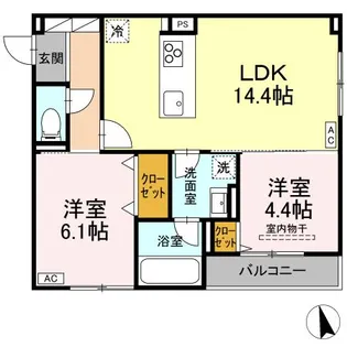 D-residence引野【3階】の間取り