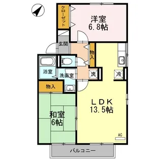 シャルマン I棟【I101号室】の間取り
