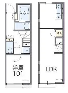 1LDKの間取り画像