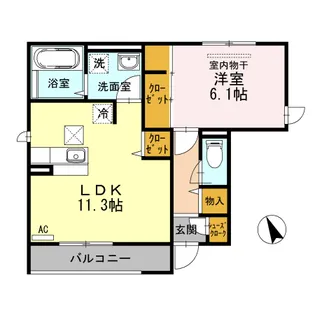 清風・光風 光風【1階】の間取り