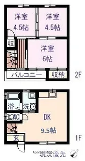 SRライフ多治米1・2【1階】の間取り