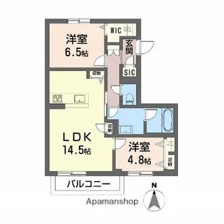 グランスト【2階】の間取り