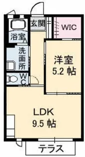 パルメゾン A【207号室】の間取り