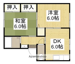 メゾン・リヴァージュⅡ【1階】の間取り