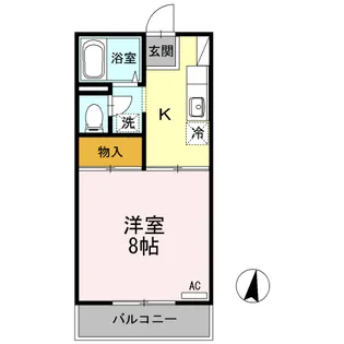 プレジール岡本 B棟【2階】の間取り