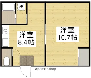 藤井ビル【302号室】の間取り