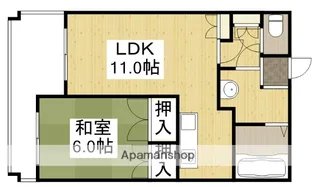 イケダビル【403号室】の間取り