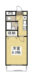 ベルメゾン石井【212号室】の間取り