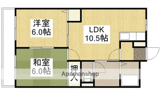 クレセント道三【2階】の間取り