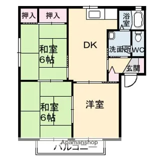 サンライフ城興【2階】の間取り