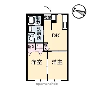 グランドール赤坂【1階】の間取り