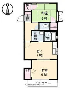 ミレニアムハイム2号館【2階】の間取り