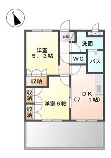 グリーンヒルズ曙【1階】の間取り