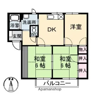 エスパディ A棟【1階】の間取り