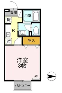 セジュール桜馬場【2階】の間取り