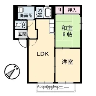 ファミールフジ【2階】の間取り