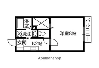 グリンルーフA【1階】の間取り