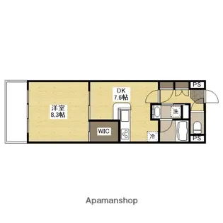 フラットリア春日【4階】の間取り