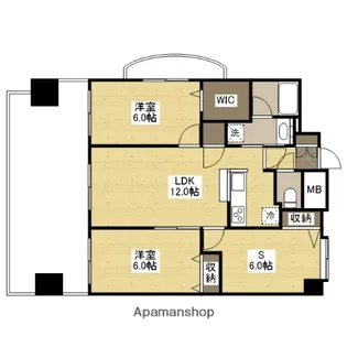 フラットリア春日【8階】の間取り