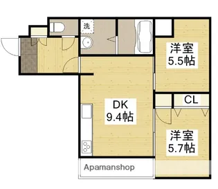 藤井ビル【202号室】の間取り