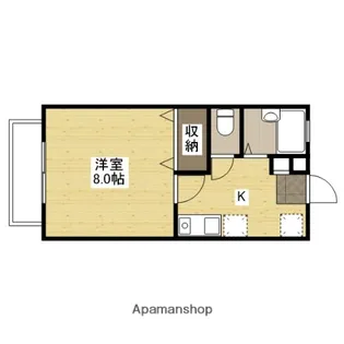 ブルーダイアモンドB【1階】の間取り