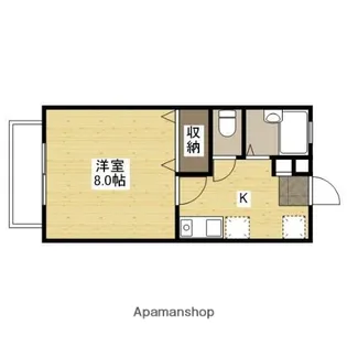 ブルーダイアモンド B【1階】の間取り