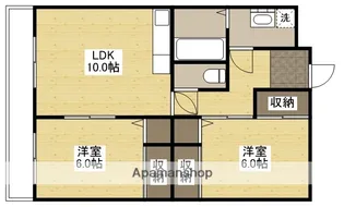 岡田マンション【3階】の間取り