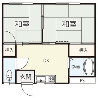 ポルテ北吉津ⅢB棟【101号室】の間取り
