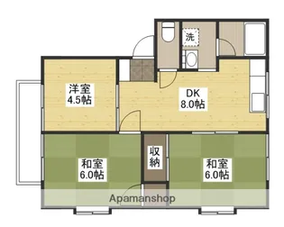 西江コーポA【1階】の間取り